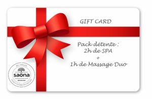 SPA Lille carte cadeau 1h de massage Duo
